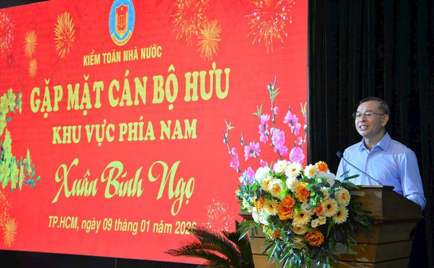 Kiểm toán nhà nước gặp mặt cán bộ hưu trí khu vực phía Nam nhân dịp Xuân Bính Ngọ 2026